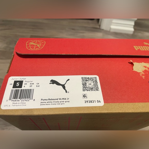 Puma Rebound V6 Mid Jr Sneakers – Youth 5 - Picture 6 of 7